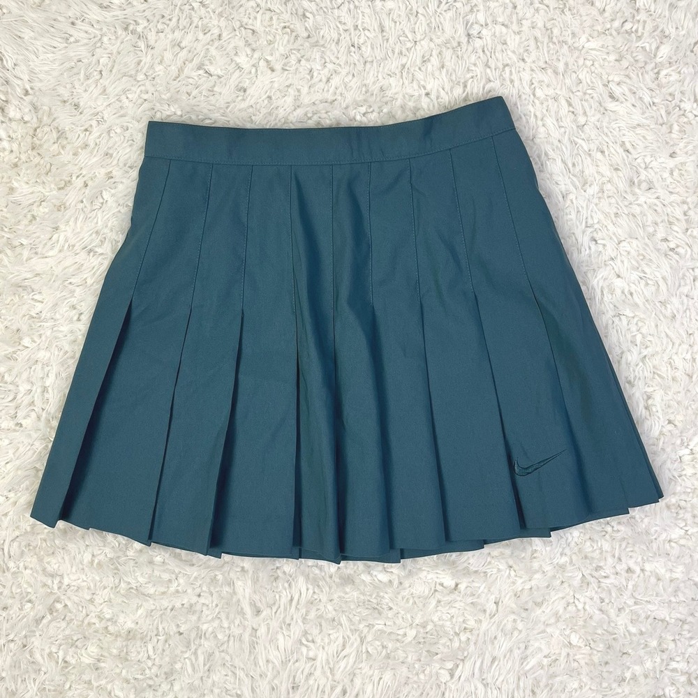 Nike Pleated Tennis‎ Skirt Athletic Activewear Teal Green Size 8